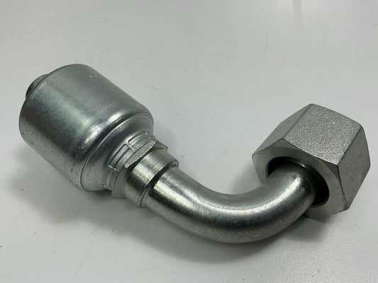 Gates G25239-1212 Female Flat O-Ring Swivel 90 Deg Hydraulic Fitting 3/4'' Hose