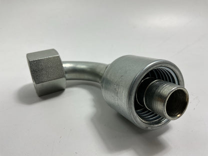 Gates G25239-1212 Female Flat O-Ring Swivel 90 Deg Hydraulic Fitting 3/4'' Hose