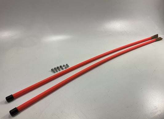 Snow Plow Fluorescent Nylon Orange Guide Kit 3/4'' X 48'' Bolt-On (Pair) GEN-SD48F