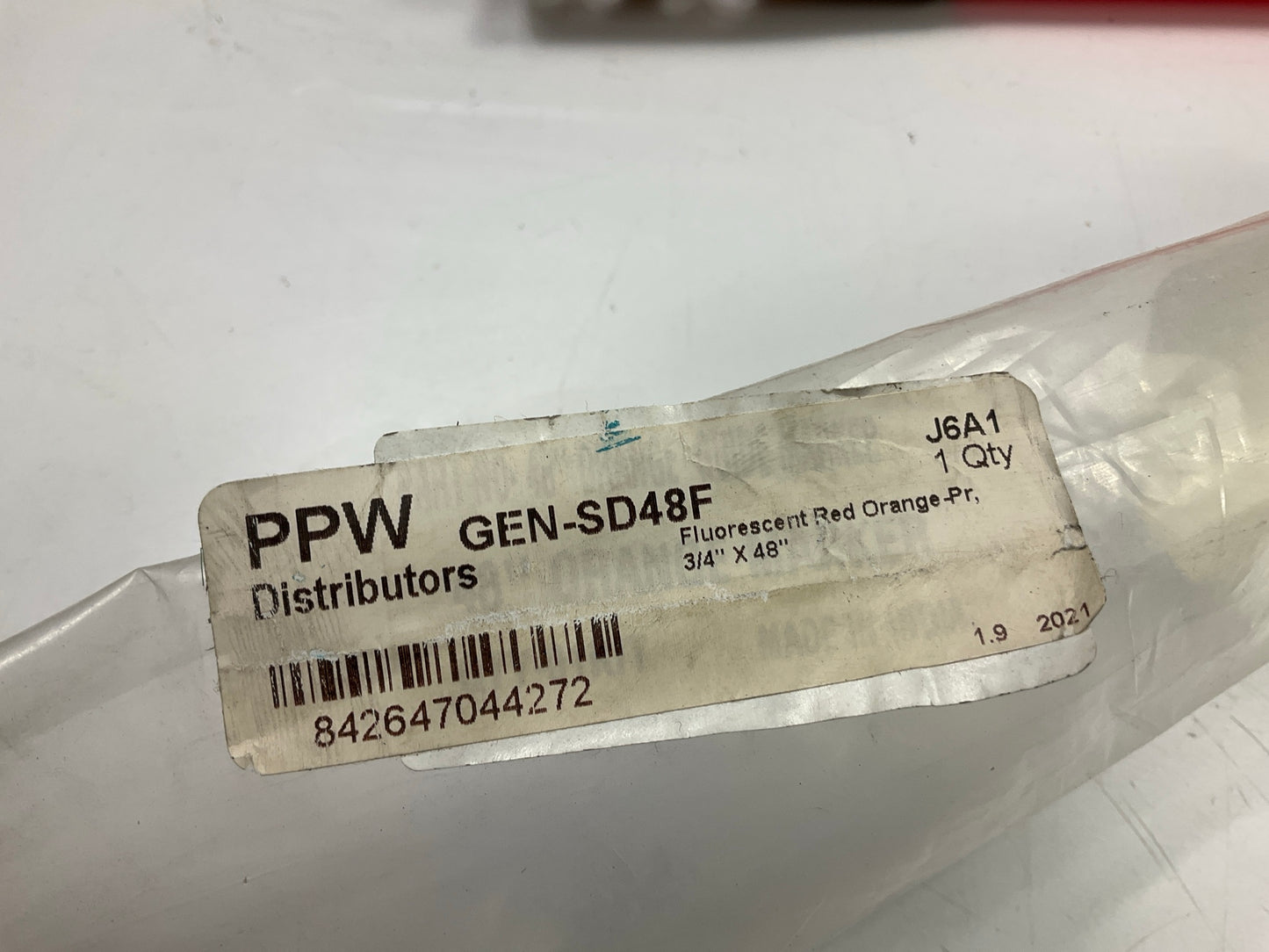 Snow Plow Fluorescent Nylon Orange Guide Kit 3/4'' X 48'' Bolt-On (Pair) GEN-SD48F