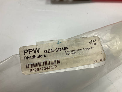 Snow Plow Fluorescent Nylon Orange Guide Kit 3/4'' X 48'' Bolt-On (Pair) GEN-SD48F