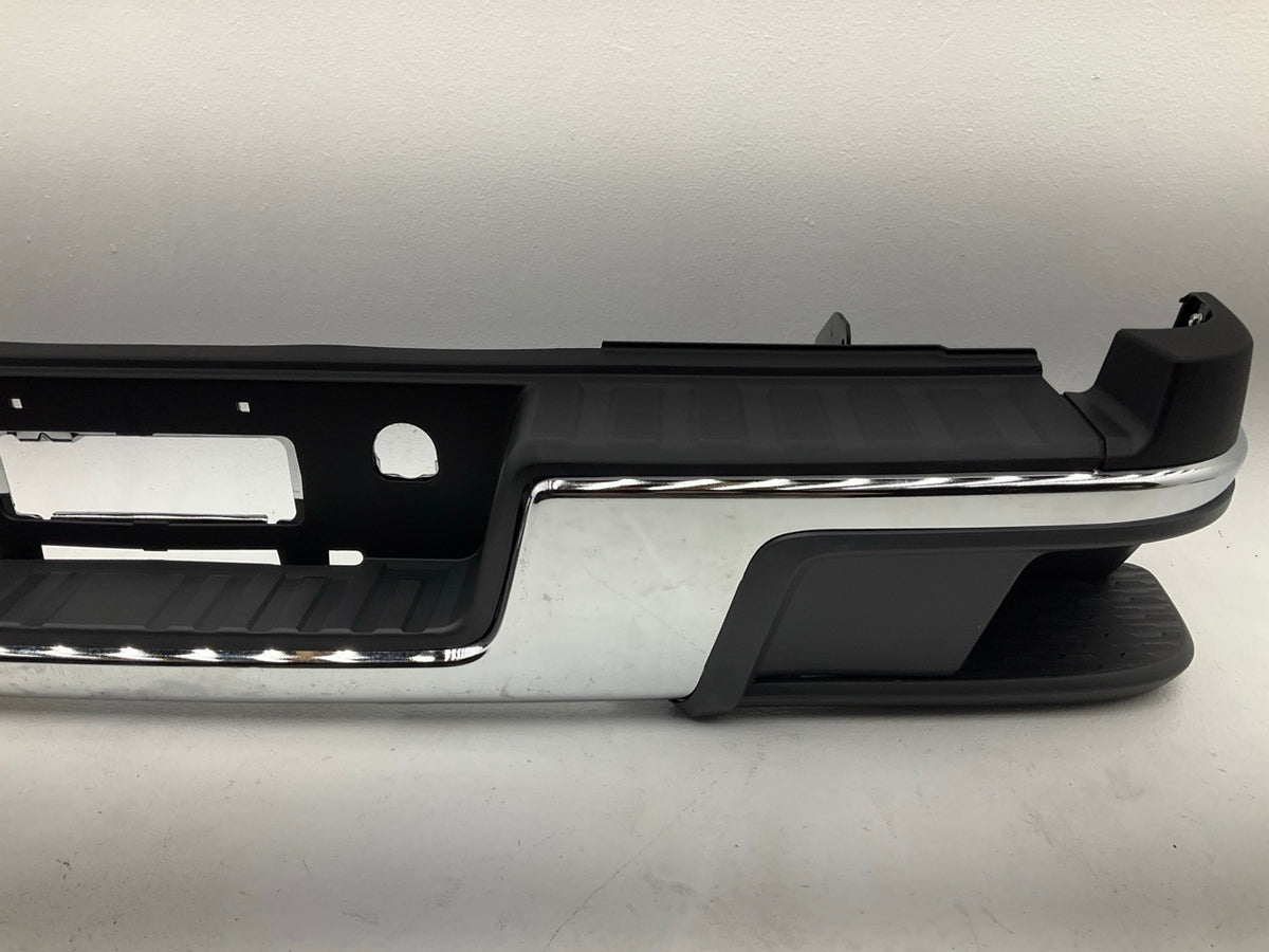 NEW Chrome Rear Bumper W/O Park Sensor Holes 2015-2022 Chevy Colorado GMC Canyon
