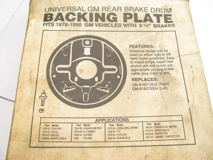 NEW - Out Of Box GM52 Drum Brake Backing Plate - Rear Left / Right