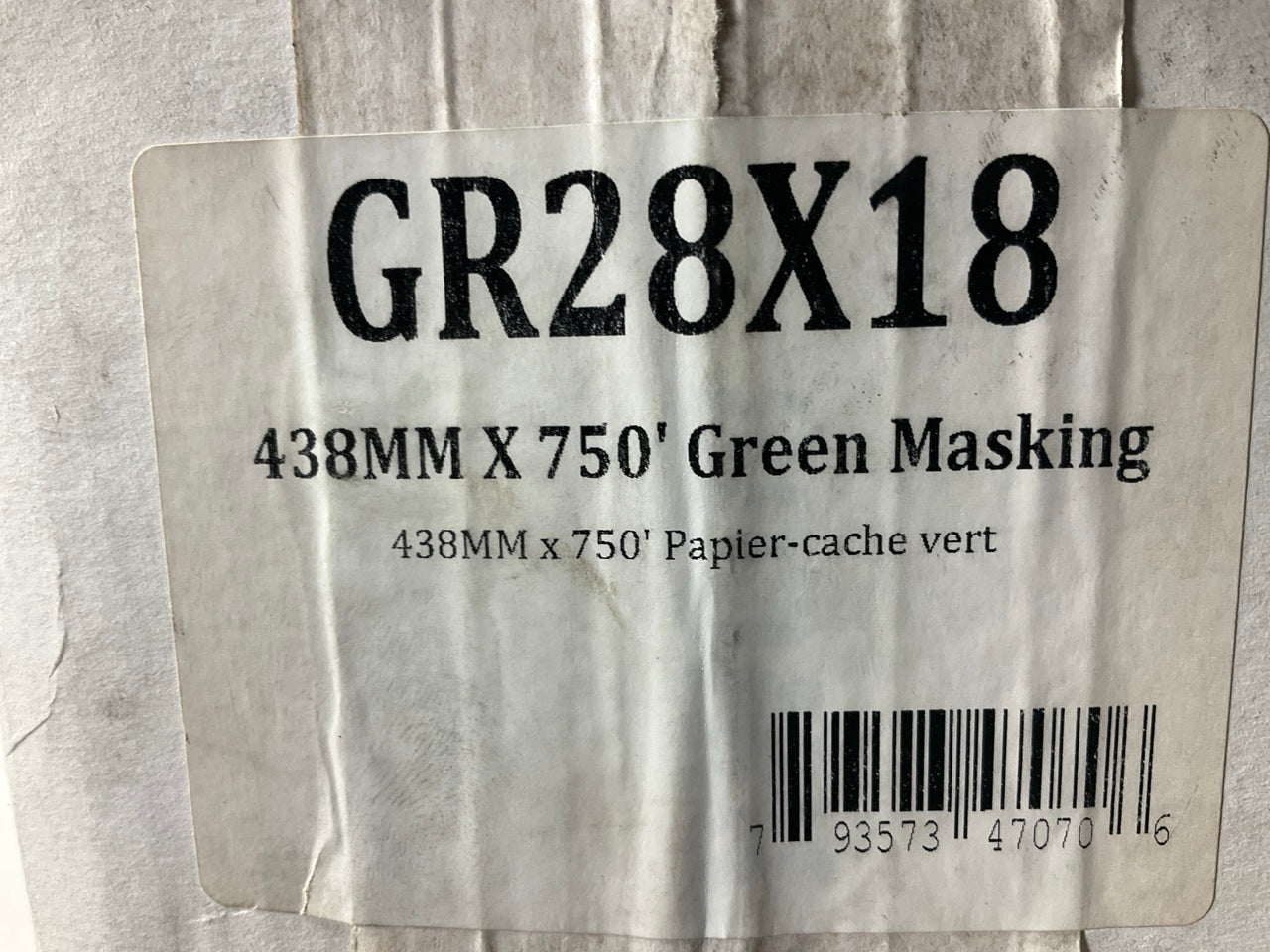 Advantage GR28X18  18'' X 750' 28# Green Machine Finish Masking Paper, 2 Rolls
