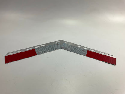 1 Globetech GT-27RT35 Angled Aluminum Conspicuity Strip Red White Reflective DOT