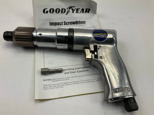 NEW UNBOXED Goodyear GY2016  1/4-inch Air Impact Screwdriver Screw Driver Tool