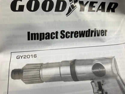 NEW UNBOXED Goodyear GY2016  1/4-inch Air Impact Screwdriver Screw Driver Tool