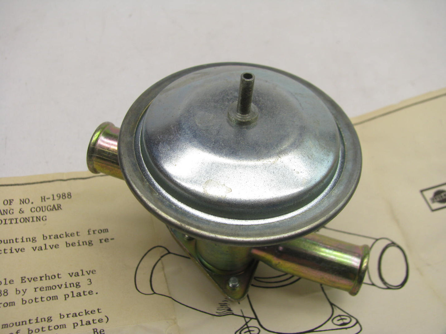 NEW - OUT OF BOX H1988 HVAC Heater Valve 1967 Ford Mustang & Mercury Cougar A/C