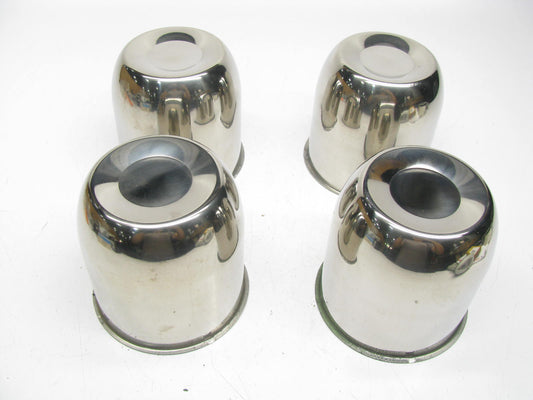 (4) NEW - UNBOXED Chrome Wheel Center Hub Caps 4-1/2'' OD 4-3/16'' Hub Push-Thru