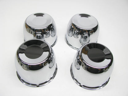 (4) Gorilla HC202STA Chrome Closed Hub Cover Wheel Large Metal Center Caps