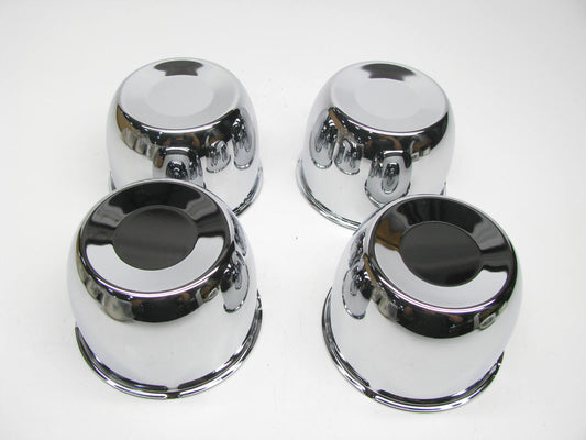 (4) Gorilla HC202STA Chrome Closed Hub Cover Wheel Large Metal Center Caps