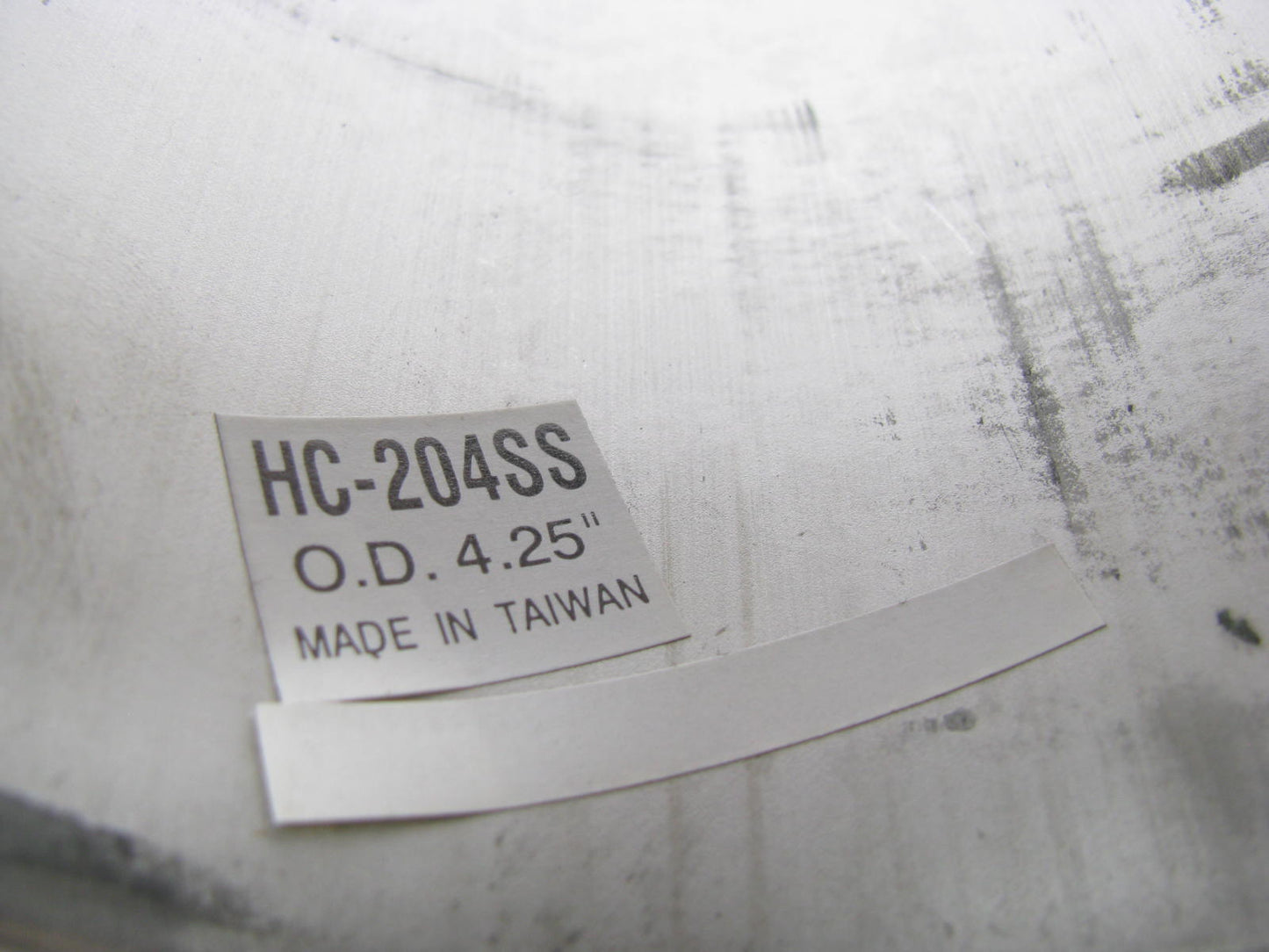 (4) HC204SS Push Thru Open-End Wheel Center Cap Hub Cover 4-1/4 Inch Diameter