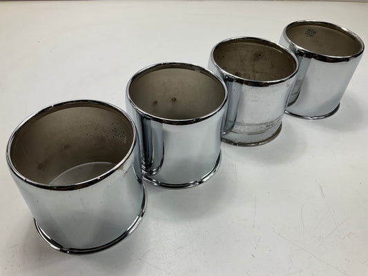 (4) NEW - UNBOXED HC-212A Wheel Center Hub Cap Cover Chrome - 5.1'' Hub 4.4'' Tall