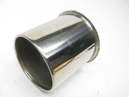 (4) UNBOXED HC-217SS Chrome Wheel Center Hub Caps 3-9/16'' OD 3.3'' Hub Push-Thru