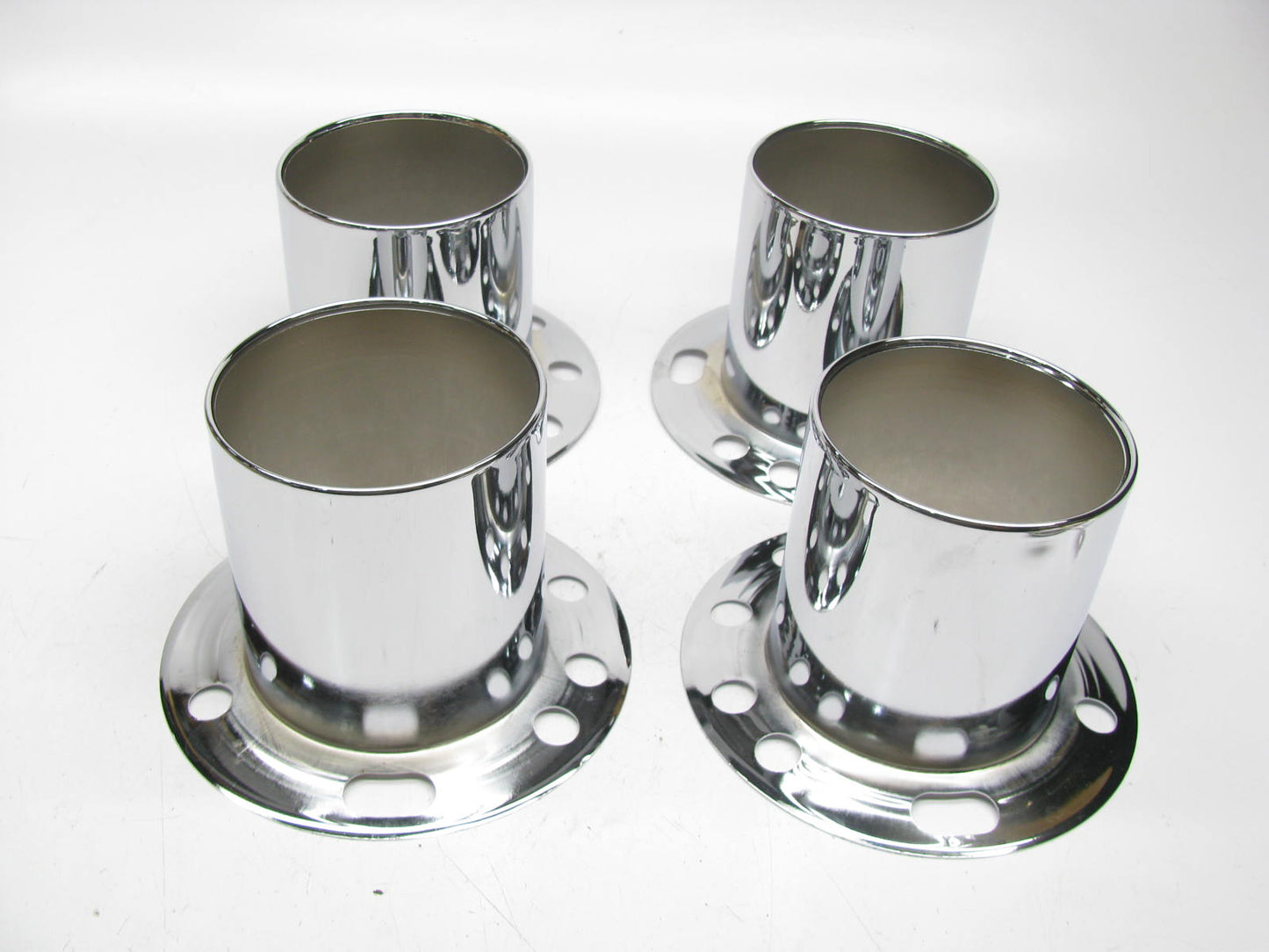 (4) UNBOXED HC228 Wheel Rim Center Hub Cap Cover Chrome Derby Open 4.25''Hub 4.2''