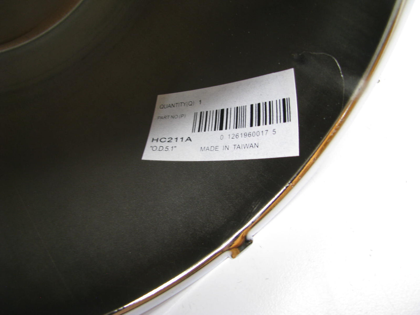 (4) Bulk Packed Gorilla HC211A Chrome Center Caps 5-3/8''OD, 5-1/8 ''Hub, 4-7/8'' H