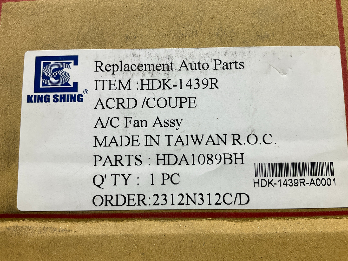 NEW AFTERMARKET - AC Condenser Cooling Fan For 2008-2011 Honda Accord 3.5L 6cyl