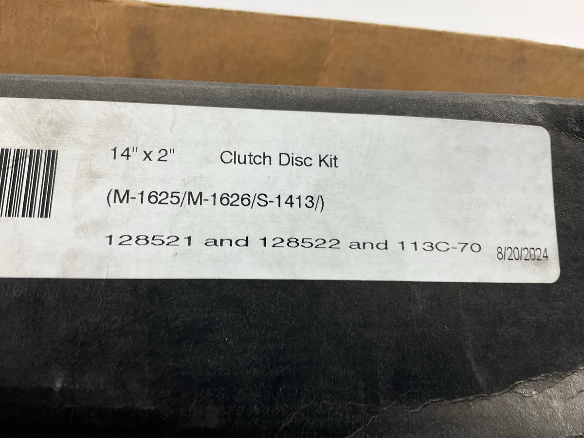 Reman Unboxed HN10805059 14'' Spicer Type Clutch Kit 2'' (10 Spline) 2.937 Recess