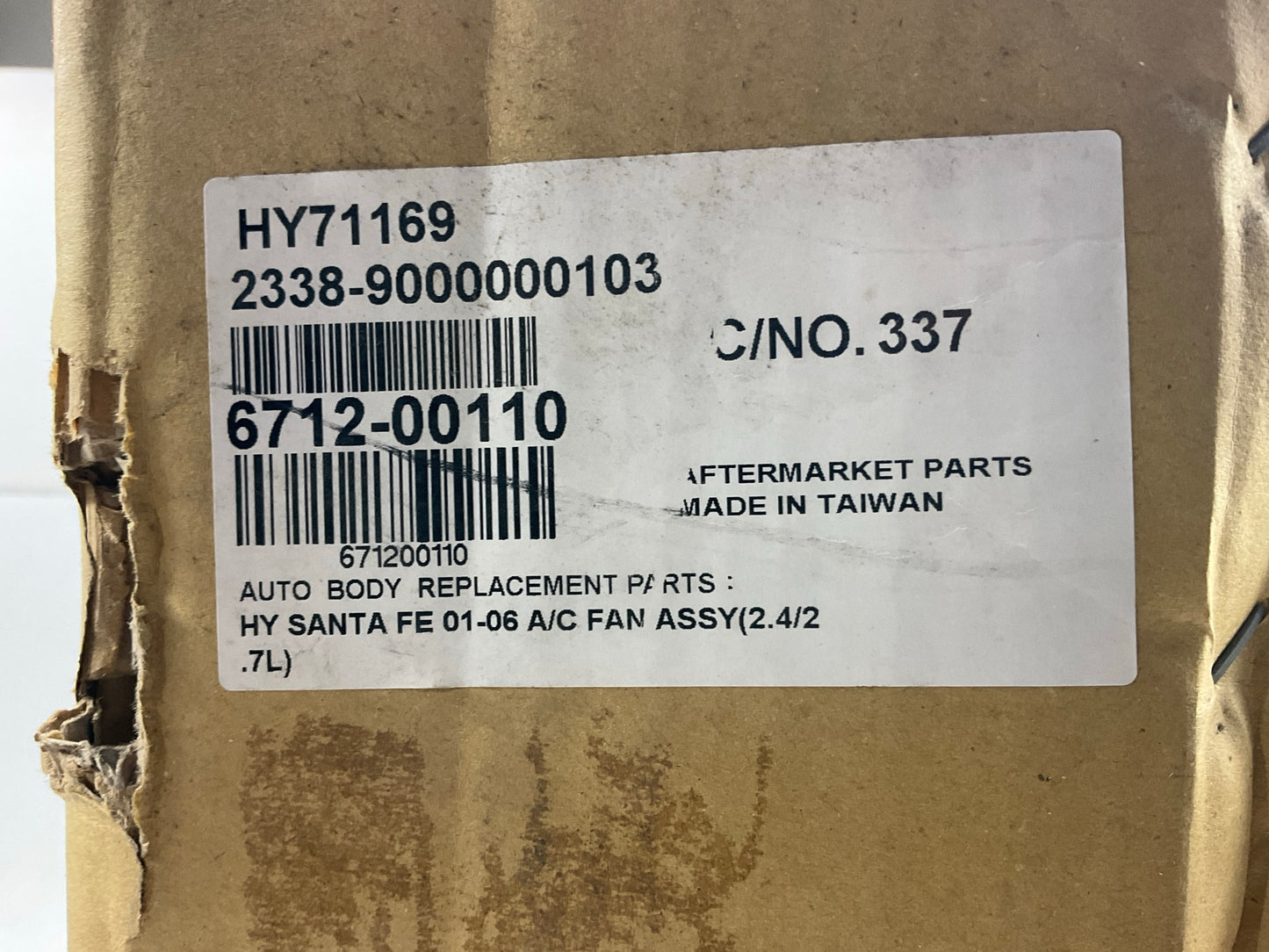 NEW HY71169 A/C Condenser Cooling Fan Assembly For 2001-2006 Hyundai Santa Fe