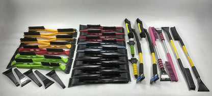 40 Assorted Mixed Ice Scrapers & Snow Broom Brushes - ICE SCRAPER Lot #10