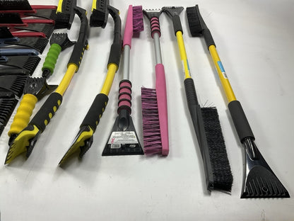 40 Assorted Mixed Ice Scrapers & Snow Broom Brushes - ICE SCRAPER Lot #10