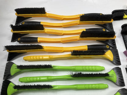 35 Assorted Mixed Ice Scrapers & Snow Broom Brushes - ICE SCRAPER Lot #12