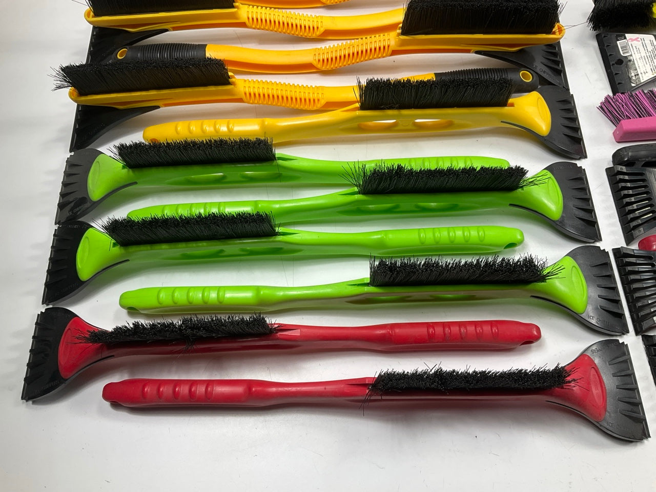35 Assorted Mixed Ice Scrapers & Snow Broom Brushes - ICE SCRAPER Lot #12