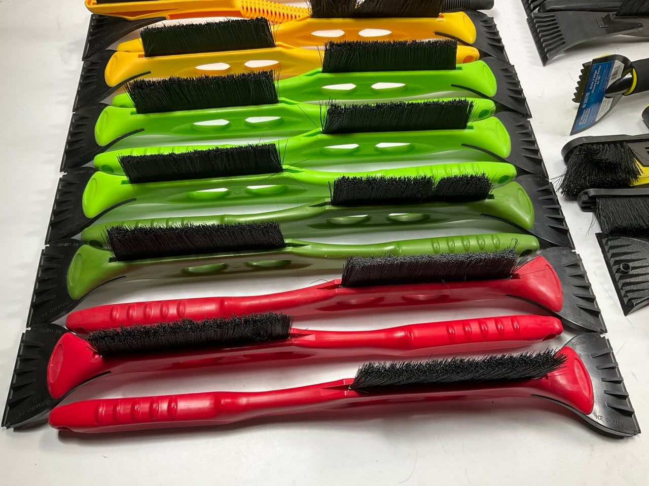 35 Assorted Mixed Ice Scrapers & Snow Broom Brushes - ICE SCRAPER Lot #13
