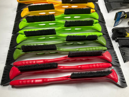 35 Assorted Mixed Ice Scrapers & Snow Broom Brushes - ICE SCRAPER Lot #13