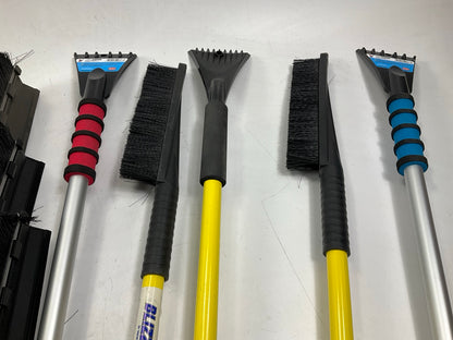 39 Assorted Mixed Ice Scrapers & Snow Broom Brushes - ICE SCRAPER Lot #16
