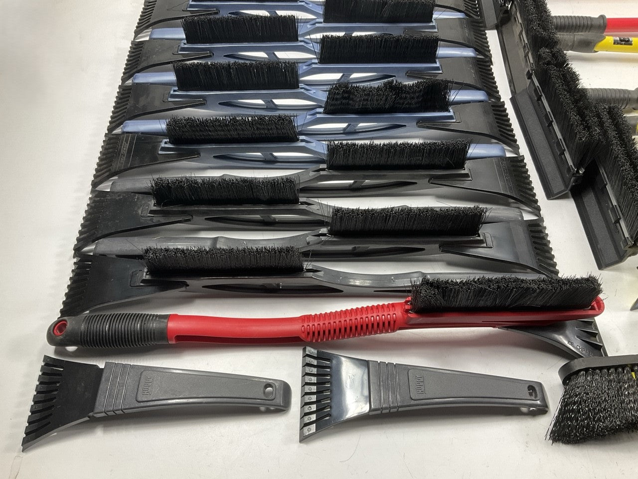 35 Assorted Mixed Ice Scrapers & Snow Broom Brushes - ICE SCRAPER Lot #17