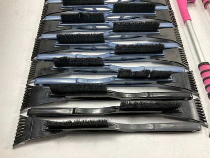 35 Assorted Mixed Ice Scrapers & Snow Broom Brushes - ICE SCRAPER Lot #18