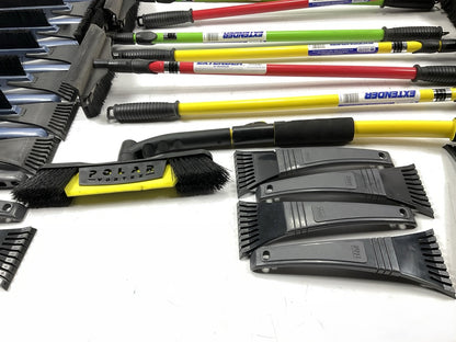 35 Assorted Mixed Ice Scrapers & Snow Broom Brushes - ICE SCRAPER Lot #19