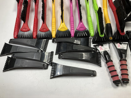 35 Pcs -  Assorted Mixed Ice Scraper & Snow Broom Brush - ICE SCRAPER Lot # 20