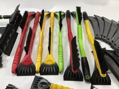 31 Pcs -  Assorted Mixed Ice Scraper & Snow Broom Brush - ICE SCRAPER Lot # 21