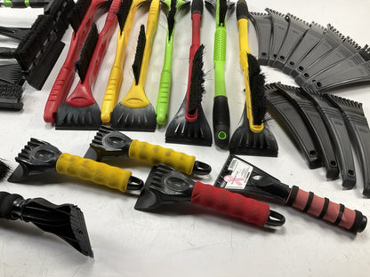 31 Pcs -  Assorted Mixed Ice Scraper & Snow Broom Brush - ICE SCRAPER Lot # 21