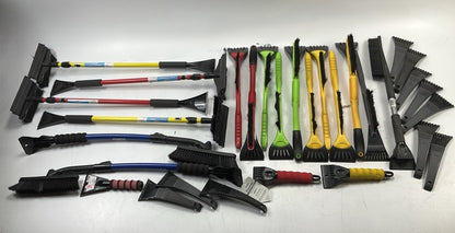 30 Pcs -  Assorted Mixed Ice Scraper & Snow Broom Brush - ICE SCRAPER Lot # 22