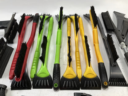30 Pcs -  Assorted Mixed Ice Scraper & Snow Broom Brush - ICE SCRAPER Lot # 22