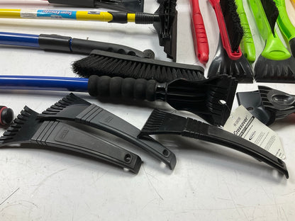 30 Pcs -  Assorted Mixed Ice Scraper & Snow Broom Brush - ICE SCRAPER Lot # 22
