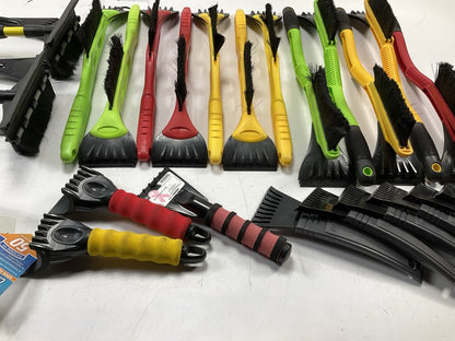 31 Pcs -  Assorted Mixed Ice Scraper & Snow Broom Brush - ICE SCRAPER Lot # 23