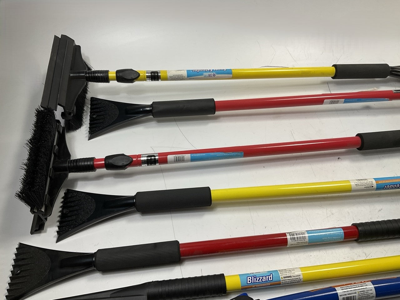 35 Assorted Mixed Ice Scrapers & Snow Broom Brushes - ICE SCRAPER Lot #24