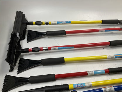 35 Assorted Mixed Ice Scrapers & Snow Broom Brushes - ICE SCRAPER Lot #24