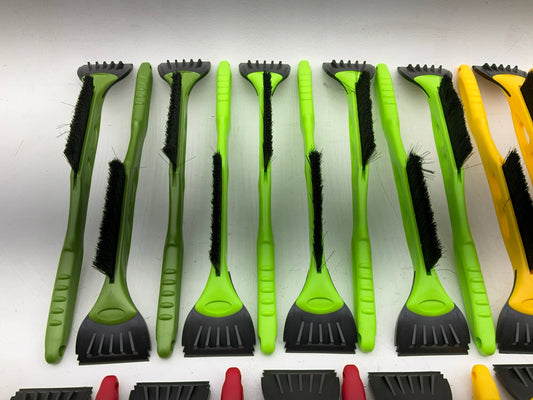 ICE SCRAPER LOT #29 Assorted Mixed Ice Scrapers & Snow Broom Brushes - 40 Pieces