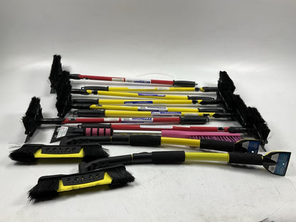 39 Assorted Mixed Ice Scrapers & Snow Broom Brushes - ICE SCRAPER Lot #2