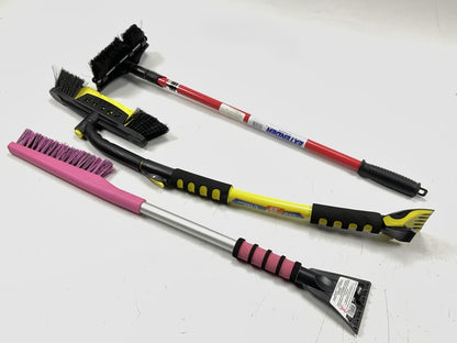39 Assorted Mixed Ice Scrapers & Snow Broom Brushes - ICE SCRAPER Lot #2