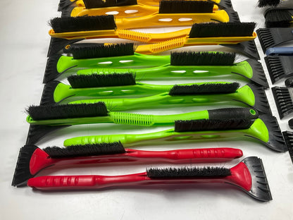 35 Assorted Mixed Ice Scrapers & Snow Broom Brushes - ICE SCRAPER Lot #6