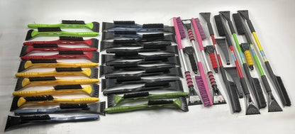 40 Assorted Mixed Ice Scrapers & Snow Broom Brushes - ICE SCRAPER Lot #8