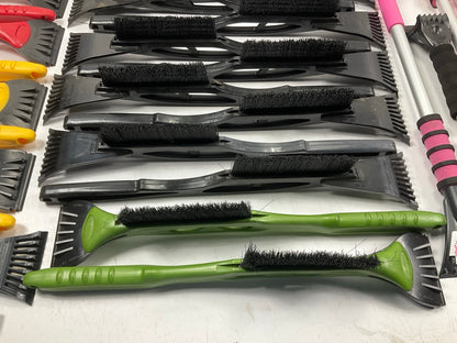 40 Assorted Mixed Ice Scrapers & Snow Broom Brushes - ICE SCRAPER Lot #8