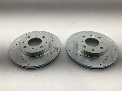 Powerstop Front Performance Drilled & Slotted Brake Rotors 1993-1995 Honda Civic