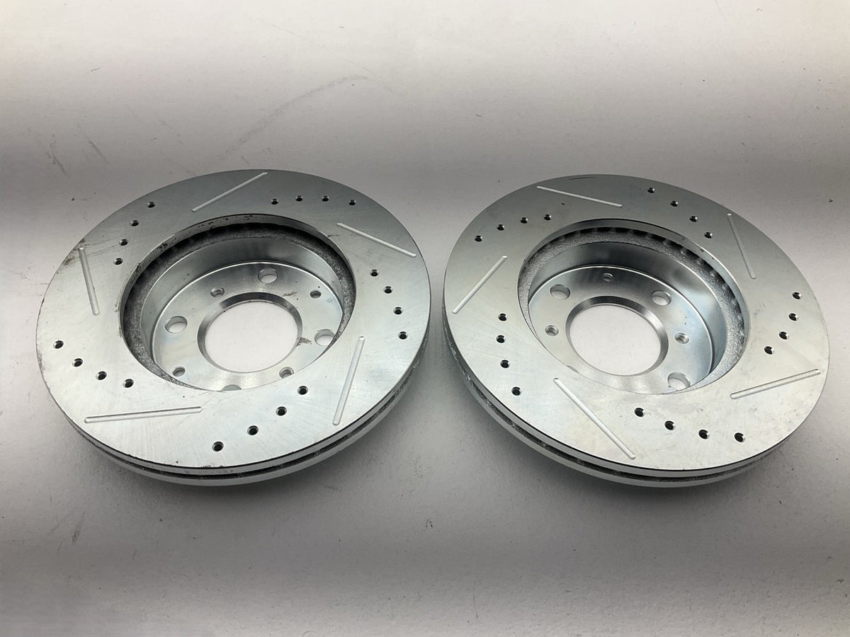 Powerstop Front Performance Drilled & Slotted Brake Rotors 1993-1995 Honda Civic